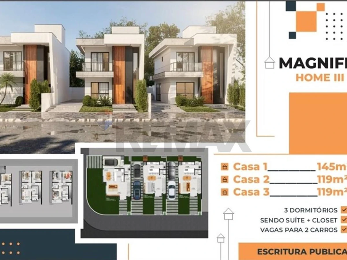 Casa Nova 3 Dormitórios à Venda em Ingleses, Florianópolis